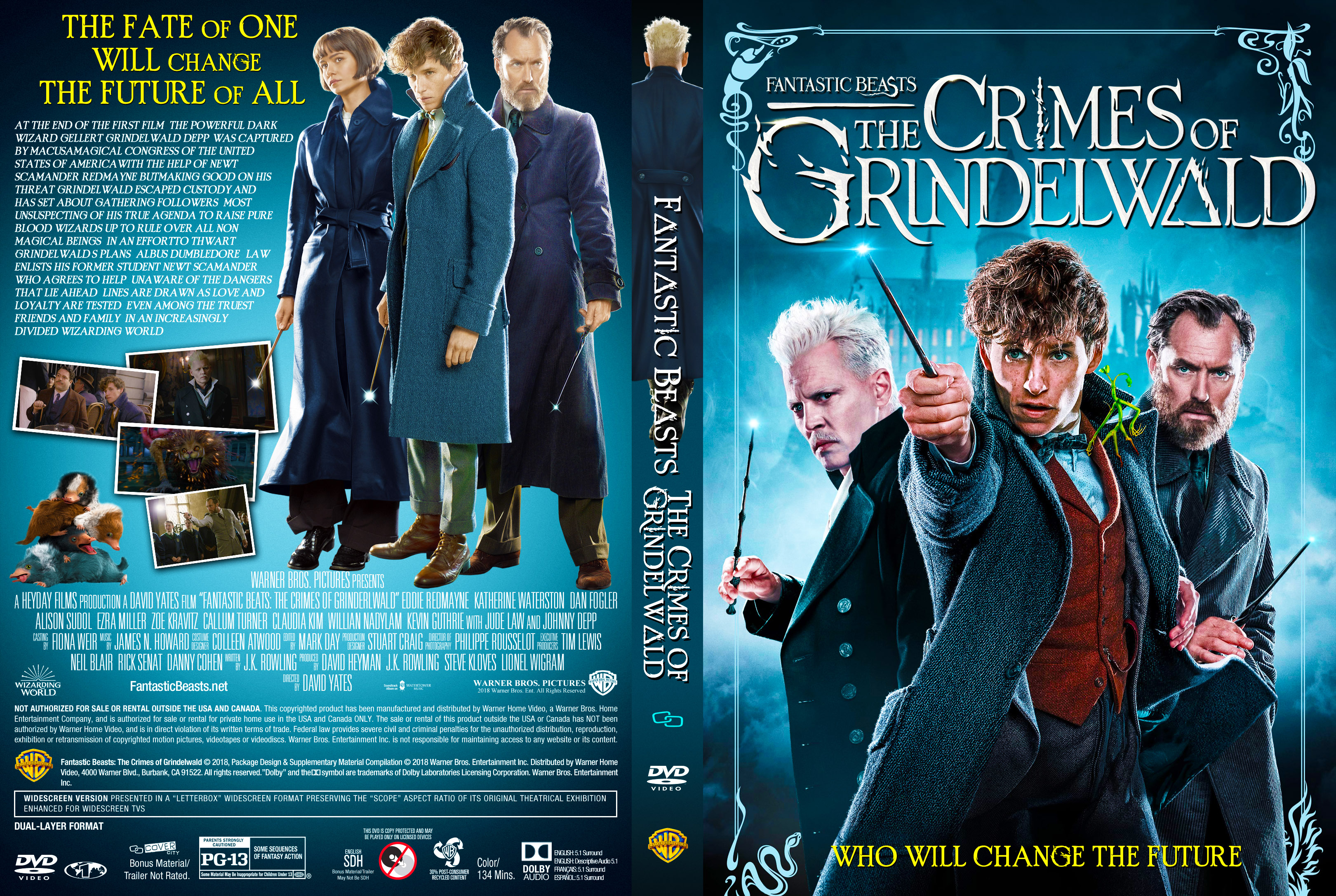 Fantastic Beasts The Crimes of Grindelwald 2019 Front DVD